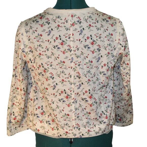 Purificación García Floral Jacket Women’s Size 38 (US S) Cream Multicolor - Picture 2 of 4